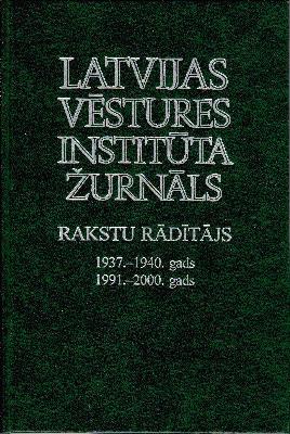 Latvijas Vēstures Institūta Žurnāls