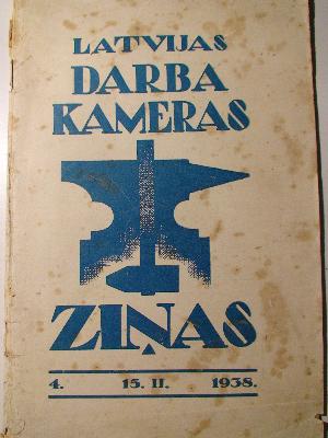 Latvijas Darba Kameras Ziņas 4/1938