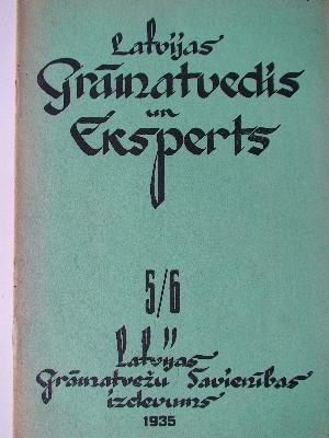 Latvijas Grāmatvedis un Eksperts 5-6/1935