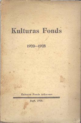 Kulturas Fonds 1920-1928