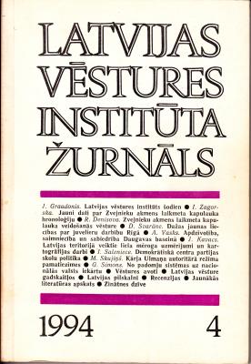 Latvijas Vēstures institūta žurnāls 1994.g. nr.4