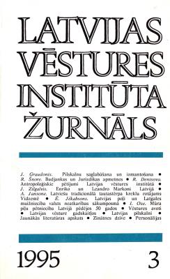 Latvijas Vēstures institūta žurnāls 1995.g., nr. 3