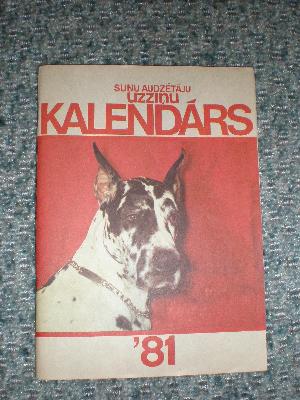 Suņu audzētāju uzziņu kalendārs 1981