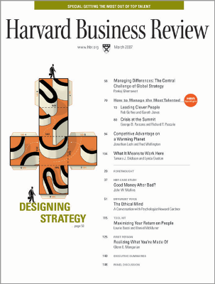 Harvard Business Review, March 2007