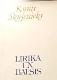 Lirika un balsis. Dzejoļi un atdzejojumi